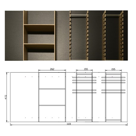 PER CASSETTO VANO 120 CM