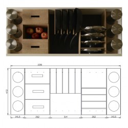PER CASSETTO VANO 120 CM