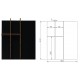 PORTAPOSATE PER CASSETTO VANO 45 CM