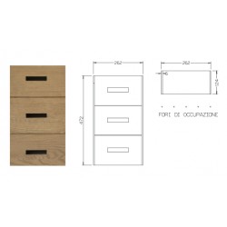 INSERTO “A” 3 CONTENITORI CON COPERCHIO