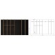 PORTAPOSATE PER CASSETTO VANO 90 CM