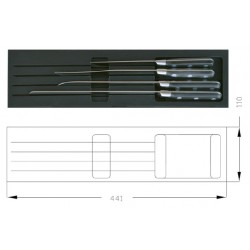Portacoltelli con coltelli forgiati “CF”